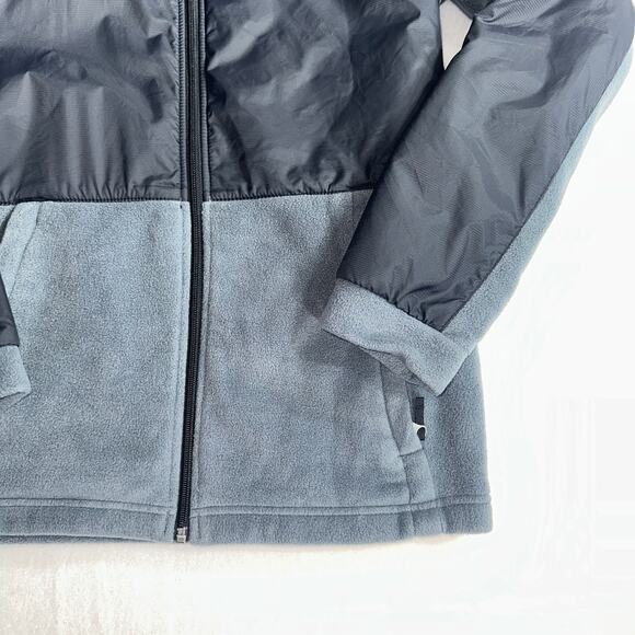 Columbia Sportswear Boys Full Zip Fleece Jacket Size XL Gray Blue Softshell Coat - Picture 5 of 12